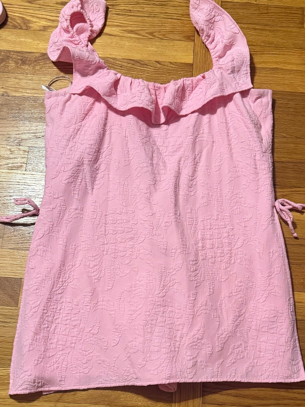 Lilly Pulitzer Pink Ruffle Strap Casual Sundress